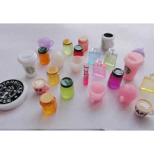 10pcs/lot kawaii solid coffee cup teapot mix size Resin Cabochon Crafts Making Scrapbooking Hair Bow Center DIY home decorations