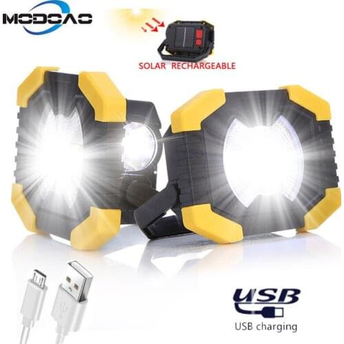 New Portable Work Light Battery Solar energy Light Tent Lantern USB Rechargeable Searchlight For Hunting Camping Latern
