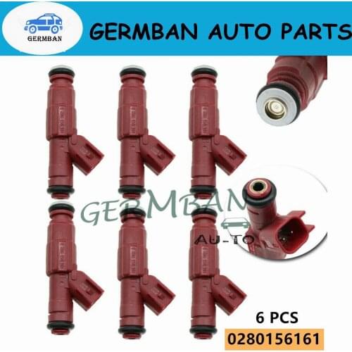 6pcs/Lot 4.0L 0280156161 EV6 Fuel Injectors 12 Hole Ev6 Connector For Jeep Cherokee 1999