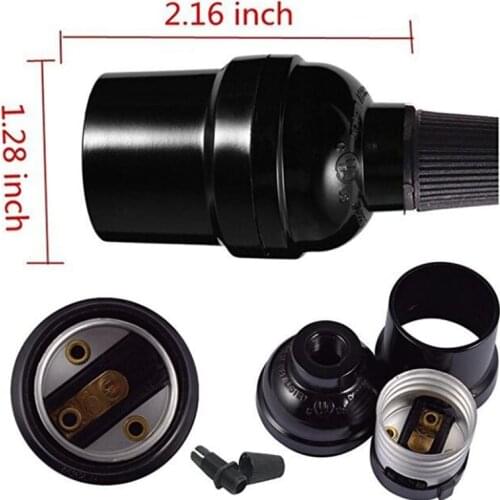 8pcs UL certification E27 Lampholder Light Bulb Lamp Holder Screw Cap Socket Light Fittings