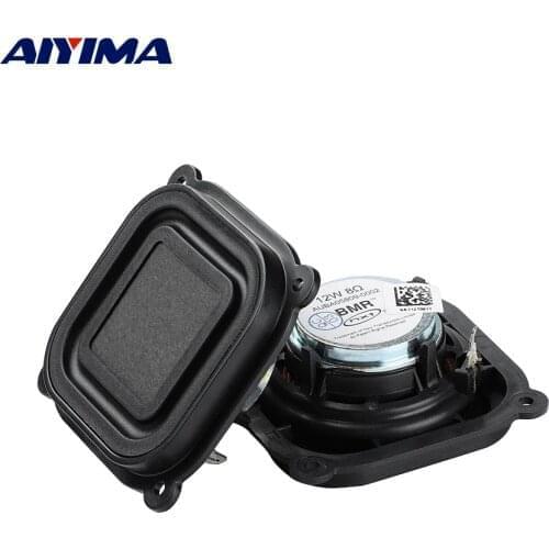 AIYIMA 2Pcs 2.5 Inch Full Range Audio Speaker 8 Ohm 12W Home Theater Hifi Speaker Ultra-Thin Neodymium Portable Loudspeaker
