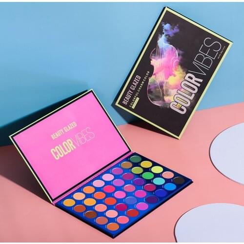 Beauty Glazed 40color Eyeshadow Matte Shimmer Color Fashion Shadows Pigment Make Up Palette Highlighter New Eye Shadow Palette