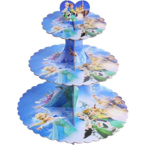 Disney Elsa & Anna Princess Frozen Childrens Girls Birthday Party Decoration Cake Stand Toothpick Venue Decoration