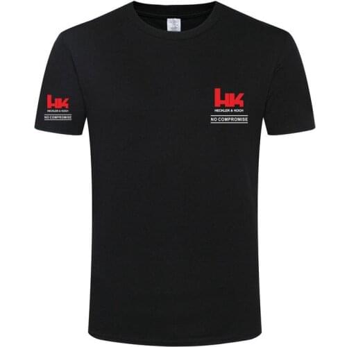 Heckler Koch HK Logo Mens TShirt Men Women Outdoor Shooting T Shirt H&K MP5 G3 G36 USP Pistol Punisher XM25 T-Shirt XS+XXXL