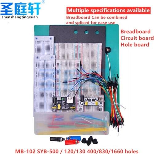 400-hole breadboard line MB-102 SYB-500 circuit board hole board experiment board can be combined and spliced 830