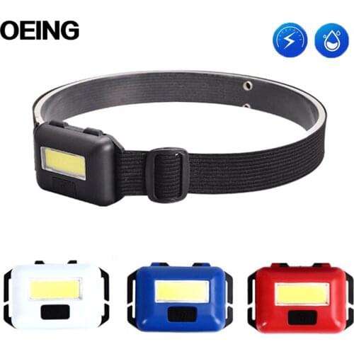 Mini COBLED Headlights 3 Mode Waterproof Headlights Flashlight Outdoor Camping Night Fishing Portable Headlights