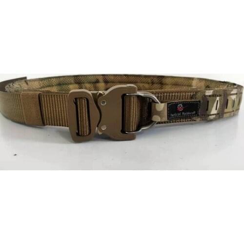 Outdoor sports mens laser cutting MOLLE system tactical belt