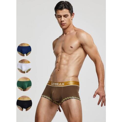 New Men`s Underwear Cotton Boxer Plus Size Man Spandex elegant Intimates Pajama shorts ropa interior hombre calecon homme