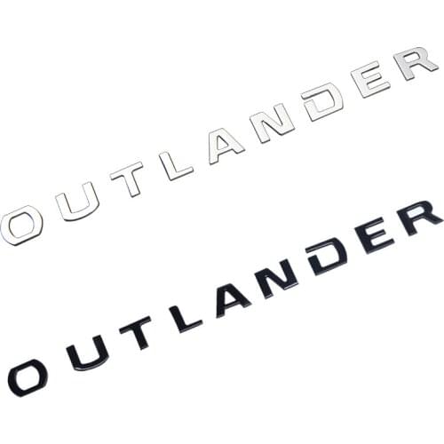 OUTLANDER Car Head Engine Hood Sticker Decals For Mitsubishi Outlander Front Hood Nameplate Sticker Mitsubishi Sticker ABS
