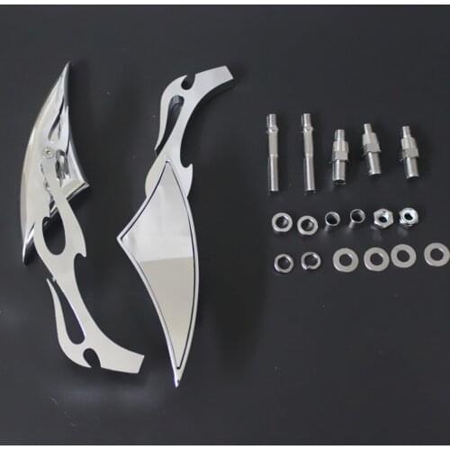 Pair Universal Motorcycle Rearview Side Mirrors For Harley Dyna Electra Glide FXSTB FLHX Softail Sportster 1200 883 FXS