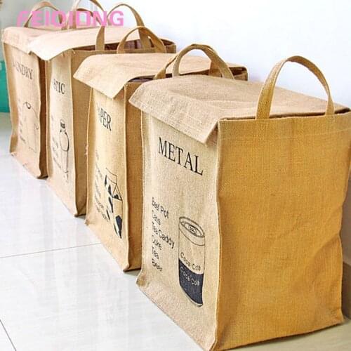 Useful and Affordable COTTON & LINEN Laundry Basket Storage Box Container Sundries Organizer