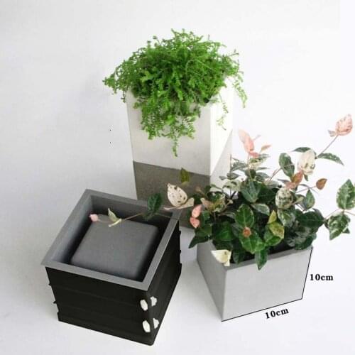 Flower Pot Molds Concrete Pot Molds for Concrete DIY Multi Size Square Planter Pot Molds Small Succulent Planter Molds