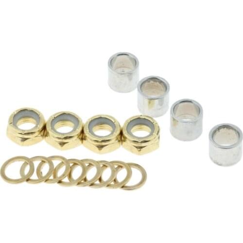 Skateboard Bearing Spacers Scooter Washers And Nuts Speed Kits New Iron Longboard Repair Parts Cycling Outdoor Sports