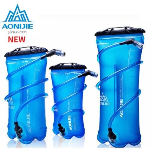 AONIJIE 1.5L/2L/3L Outdoor Cycling Running Foldable TPU Water Bag Sport Hydration Bladder for Camping Hiking Climbing 250/350ML