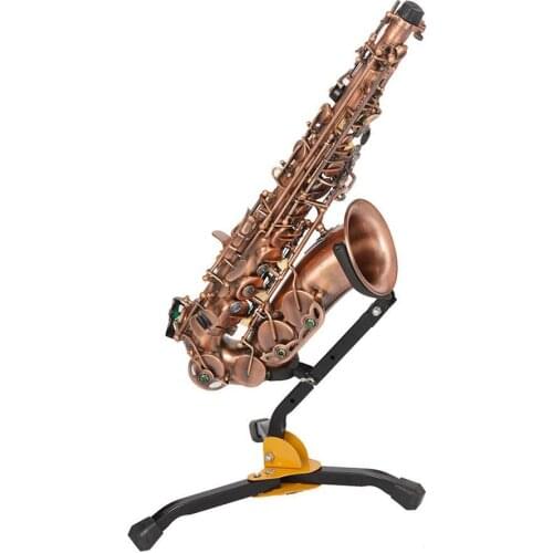 SLADE Foldable Alto Tenor Sax Saxophone Stand Support Adjustable Triple-cornered Base Bracket Musical Instrument Holder