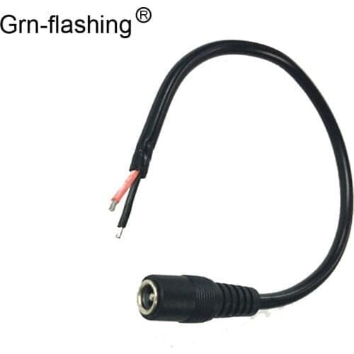 LED Connector DC 5.5 x 2.1mm Female jack adapter Cable wire for Led Strip Power Adapter Plug Cord DC Male Adaper Wire 2A