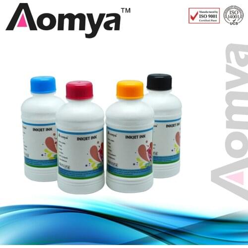 Aomya 4 colors X 500ml Sublimation Ink Heat Transfer Ink for Epson L210 / L350 / L355 Mugs T-shirt Mouse Pads BK/C/M/Y