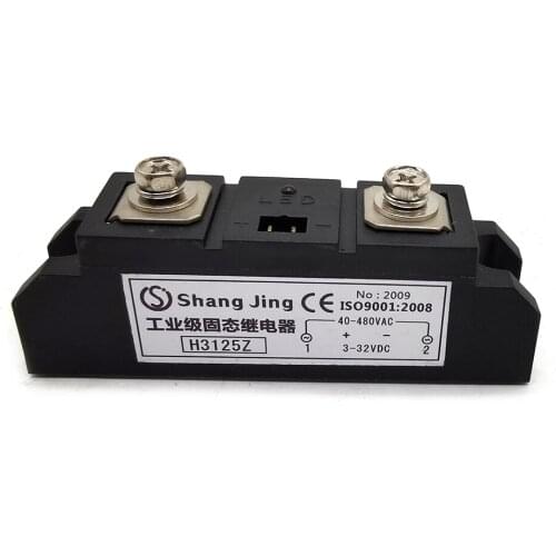 Best 150A 125A 100A solid state relay high power solid state relay module ssr module single phase input 3-32VDC output 35-480VAC