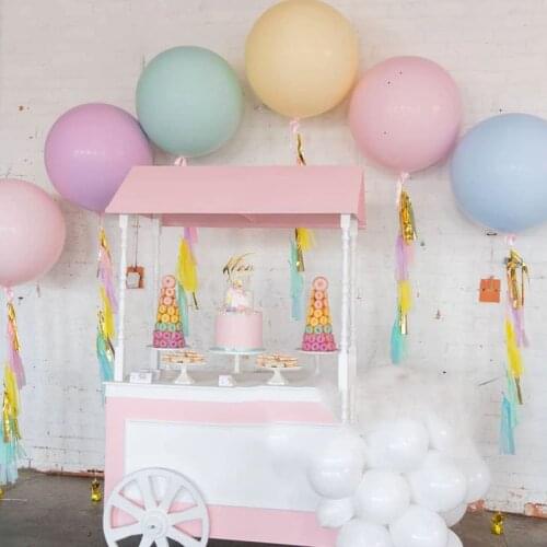 1pcs 36inch large Pastel Candy Balloons Wedding Birthday Party big Round Macaron Balloon Blow Up Balloon Arch Decoration