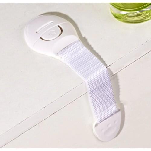 1pcs Safety Plastic Children Protection Lock Cabinet Door Drawers Refrigerator Toilet Blockers Kids Baby Care Safety Lock Strap