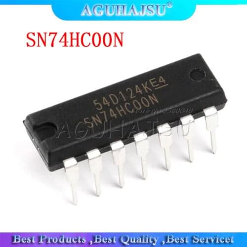 10PCS SN74HC00N DIP14 SN74HC00 DIP 74HC00 DIP-14 new and original IC