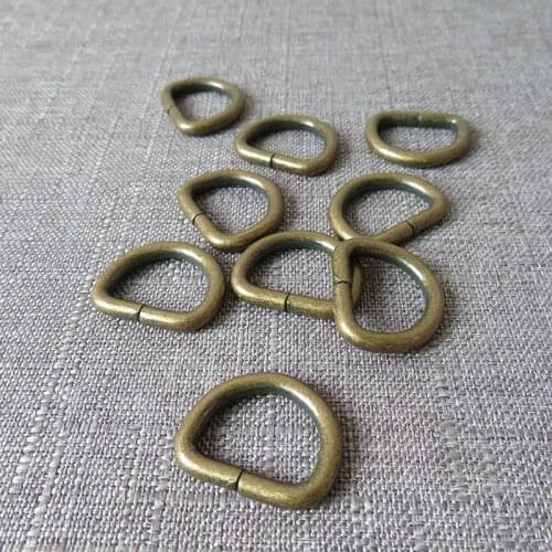 100pcs Wholesale 20mm metal belt straps D ring buckle bag dog collar leash harness handbag sewing garment handmade accessory