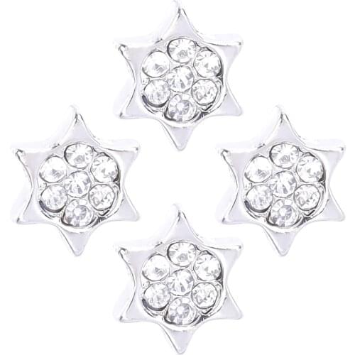20Pcs/lot Pentagram Floating Charms Star Pendant Making Necklaces Floating Jewelry