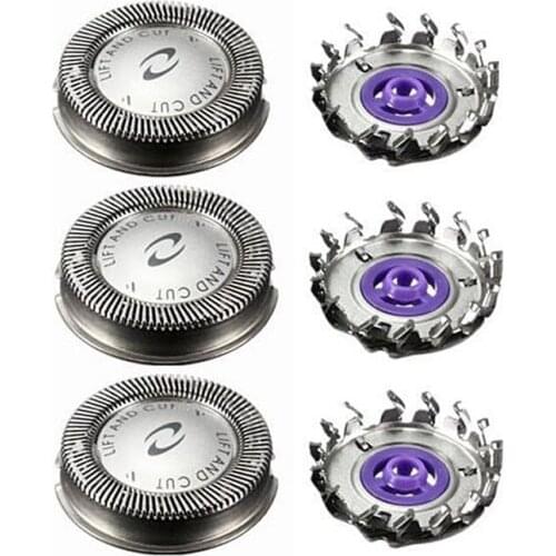 3Pcs Shaver Head Replacement Shaver Blade for HQ3 HQ4 HQ55 HQ56 HQ6900 HQ6868 HQ5812 HQ6874 Razor Blade for Men