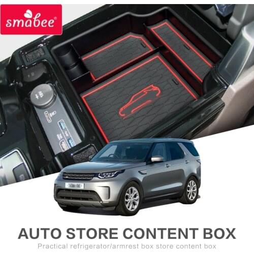 Smabee Car central armrest box for Land Rover Discovery 5 L462 LR5 2017 2018 2019 2020 HSE TD6 SVX Organizer Accessories Stowing