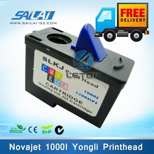 Free shipping 5pcs/lot Encad Novajet Printer 1000i yongli Printhead 6 color ink cartridge