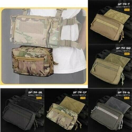 BP-74 Outdoor Attachment Drop Pouch Abdominal Sub Carrying Kit Bag For Tactical Vest Chest Rig