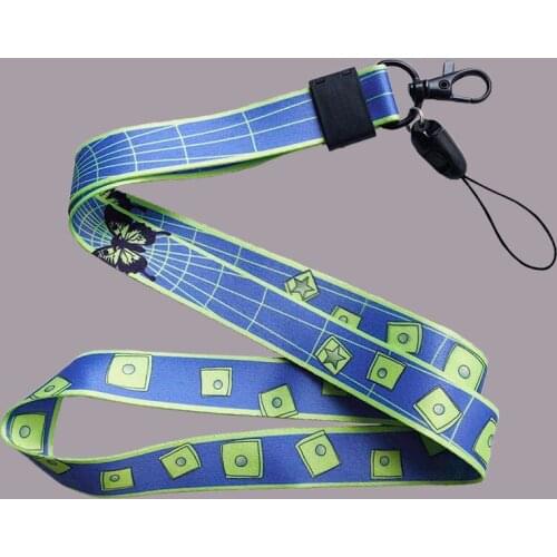 Anime JoJos Bizarre Adventure Jolyne Cujoh Keychain Peripheral Mobile Phone Lanyard Wristband Webbing Detachable Keychain