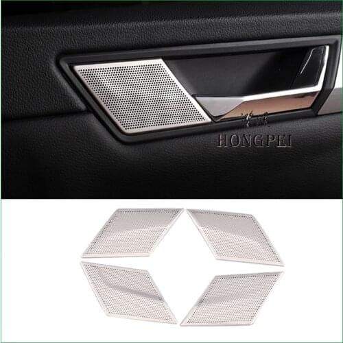 For Skoda Superb 2016-2020 Stainlsess steel Interior Door Handle Speaker Cover Sticker Molding Trim Car Styling