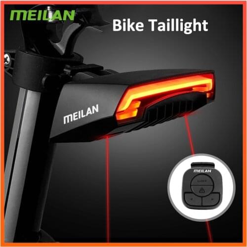 MEILAN Bike Light Wireless rear bicycle light USB Rechargeable LED Light Lamp Night Safe Lantern Bike Accessories