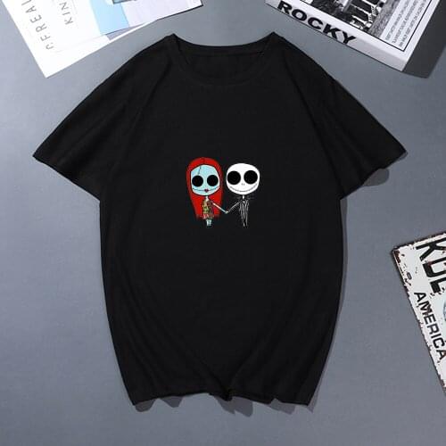 Cotton T Shirt Harajuku Kawaii Cartoon Printing T Shirt Women Short Sleeve Tshirt Femme Oversized Korean Casual T Shirts Couple