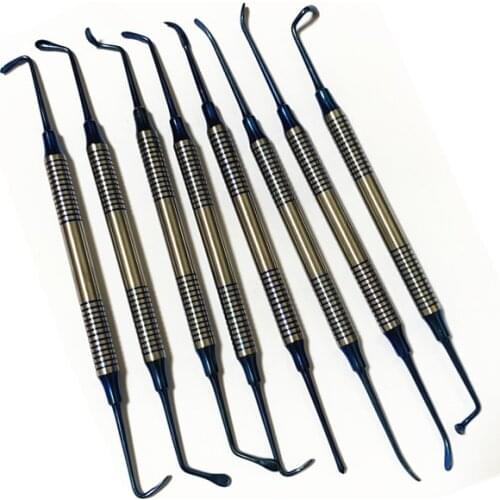 8 Pcs Double Ends Dental Sinus Lift Lifting Tool Dental Lift Elevator Instrument Stainless Stee