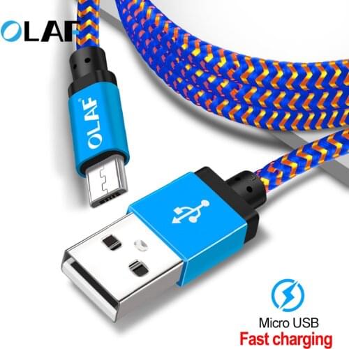 OLAF Micro USB Cable 1m 2m 3m Fast Data Sync Charging Cable For Samsung Huawei Xiaomi LG Andriod Microusb Mobile Phone USB Cable