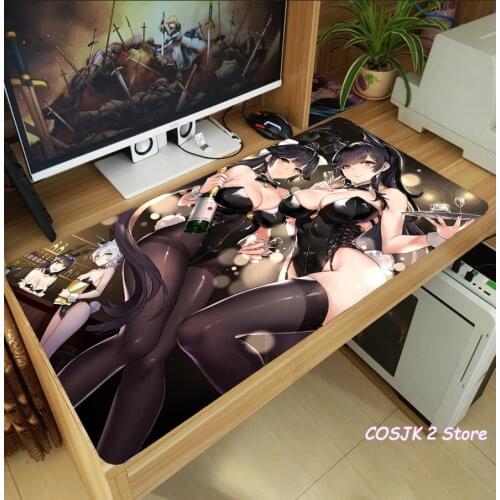 Anime Azur Lane Azuma Enterprise Formidable Mouse Pad Thicken Laptop Gaming Mice Mat Desk Keyboard Mat Anti-Slip Playmat Cosplay