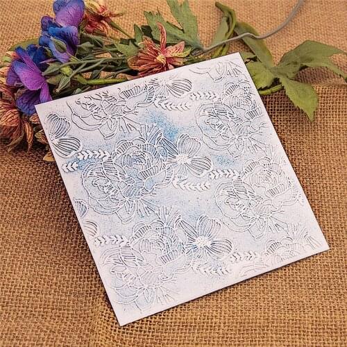 Petals Design Embossing Folders Plastic Halloween Scrapbooking DIY Template Fondant Cake Photo Album Christmas Card Making