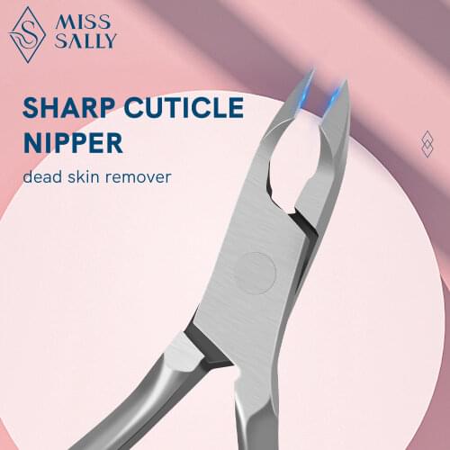 Miss Sally Cuticle Trimmer Professional Stainless Steel Cuticle Cutter Dead Skin Clippers Remover Pedicure Manicure Nail Tool