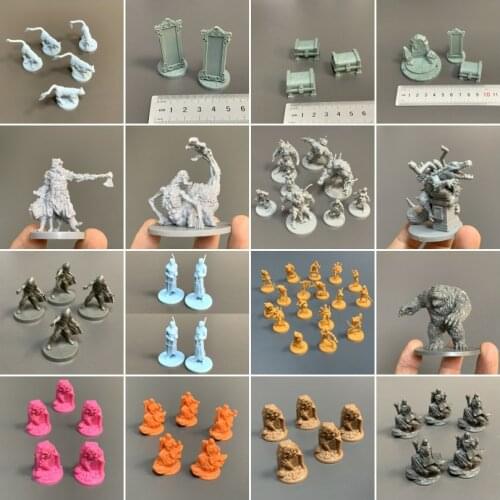 Lots Heroes Warriors Monster Chest Minaitures Board Game Role-Playing Figures Collectibles Toys