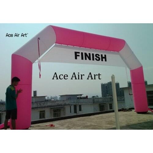 Customizable pink 10 X 4 m inflatable arch for Rallying challege,Marathon racing and sports arches for sport events