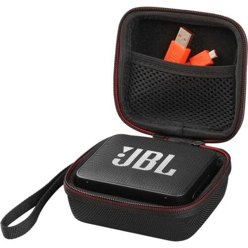 2019 Newest Hard EVA Case for JBL Go Ultra Portable Rechargeable Bluetooth Speaker Case Protection Speaker Cover-Full Black
