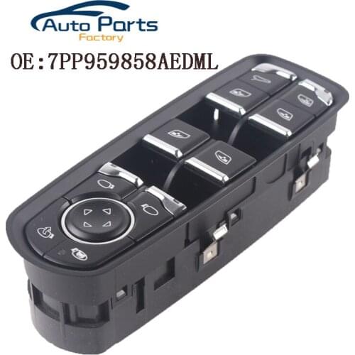 Front Left ABS Driver Side Electric Power Window Switch For Porsche/Panamera Cayenne Macan 2010 2011 2012 2013 7PP959858AEDML