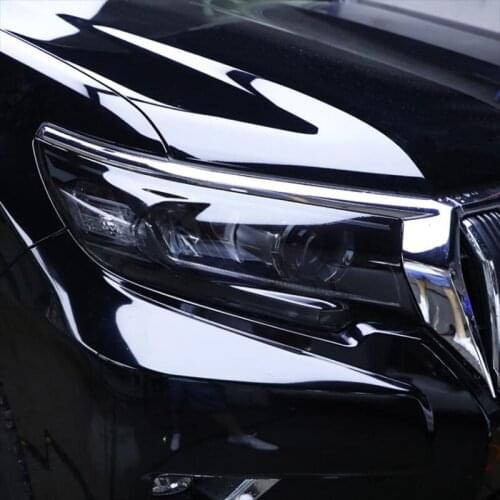 Transparent black TPU Car Headlight protective Film for Toyota land cruiser prado 2015 2016 2017 2018 2019 Anti-scratch Sticker