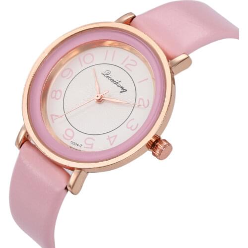 Sale Retro Womens Watches Fashion Quartz Watch Leather Strap Round Dial Luxury Outdoor Movement Clock Casual Gifts For Women
