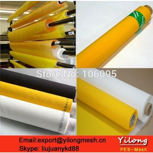 77T 55UM 165CM W 20Meters and 120T 34UM 165CM Y 20Meters Polyester Screen Printing Mesh
