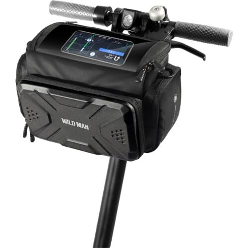 Bicycle Bag Electric Scooter Front Bag 4L Large capacity Waterproof Bike Handlebar Bag With Touch Screen For Cycling Accessories