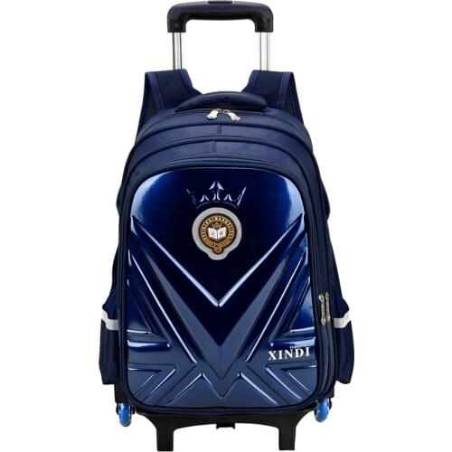 Trolley Schoolbag Kids Backpack Children School Bags Mochila With Wheel Trolley Luggage For Girls Boys backpack Escolar Backbag