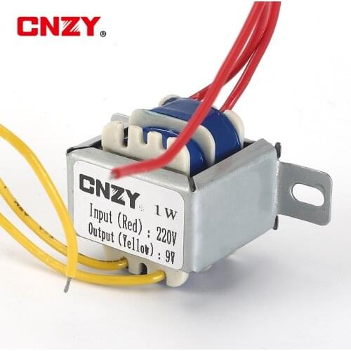 1W EI AC 6V 9V 12V 15V 18V 24V Output Voltage copper core Input 220V 50Hz~60Hz Single/dual voltage Copper power transformer